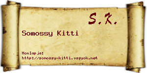 Somossy Kitti névjegykártya